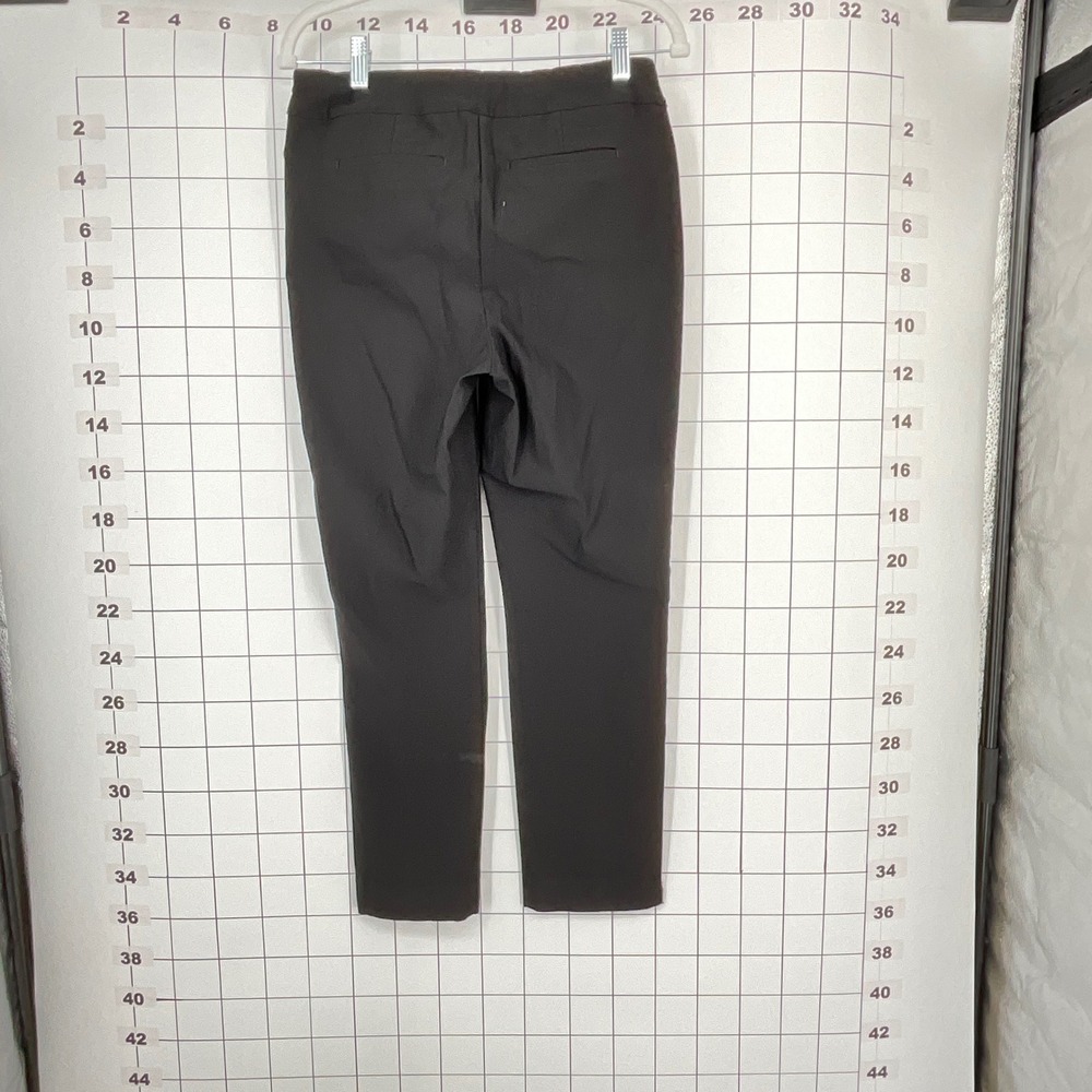 Chicos Black Straight Leg Pull On Career Pants Womens Sz 0.5R Us 6 Casual Office - Picture 8 of 9
